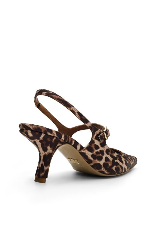 Jabotter Kahverengi Kadın Saten Stiletto JAB4542 / 2112K - Görsel 4
