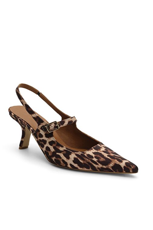 Jabotter Kahverengi Kadın Saten Stiletto JAB4542 / 2112K - Görsel 6