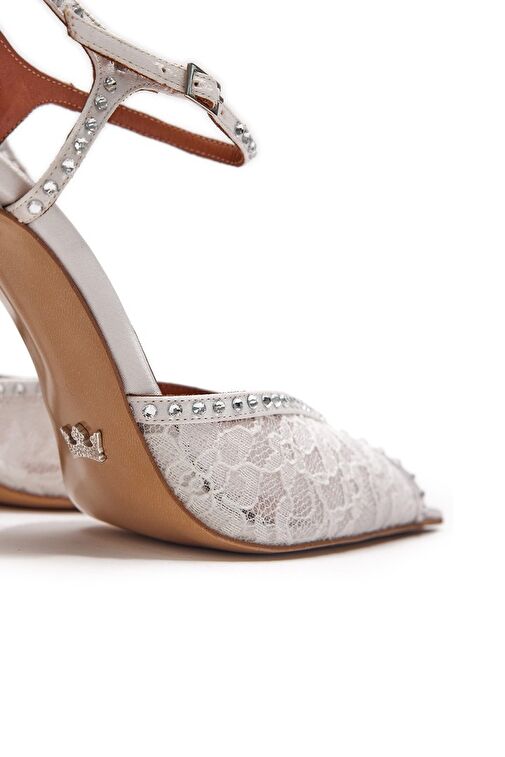 Jabotter Liberté Dantel 10 Cm Topuklu Ayakkabı - Görsel 6