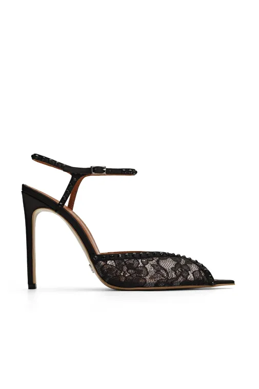 Jabotter Beyaz Kadın Saten - Dantel Abiye Ayakkabı JAB4544 / 2119K - Görsel 2