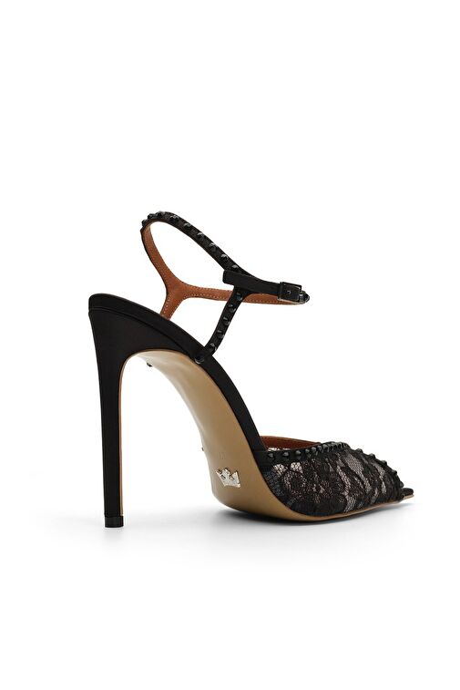 Jabotter Beyaz Kadın Saten - Dantel Abiye Ayakkabı JAB4544 / 2119K - Görsel 5