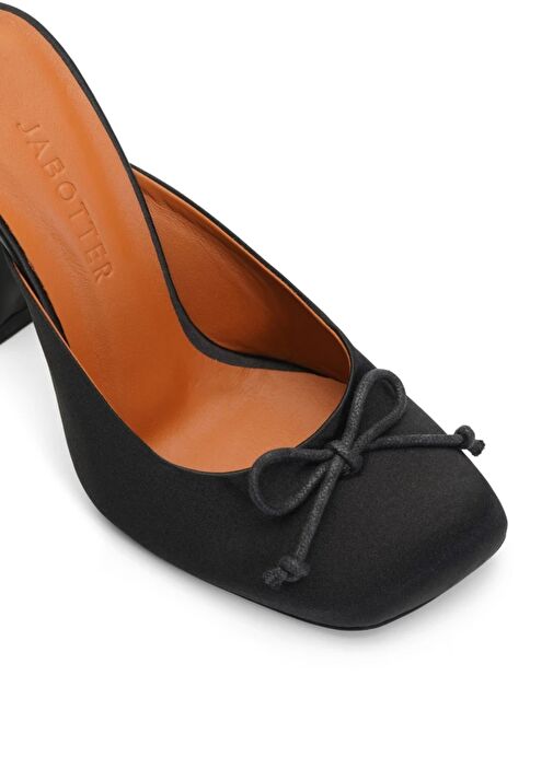 Jabotter Doha Saten 10 Cm Topuklu Terlik - Görsel 4