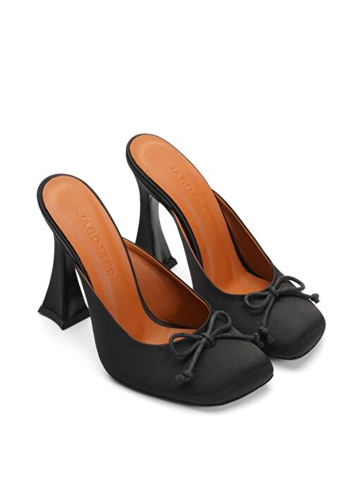 Jabotter Doha Saten 10 Cm Topuklu Terlik - Görsel 3