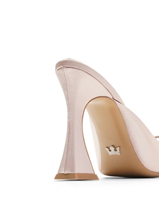 Jabotter Doha Saten 10 Cm Topuklu Terlik - Görsel 5