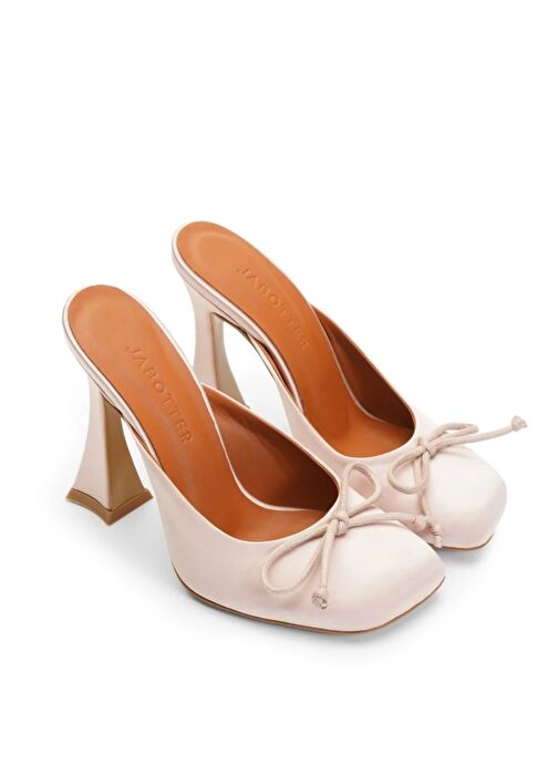 Jabotter Doha Saten 10 Cm Topuklu Terlik - Görsel 3