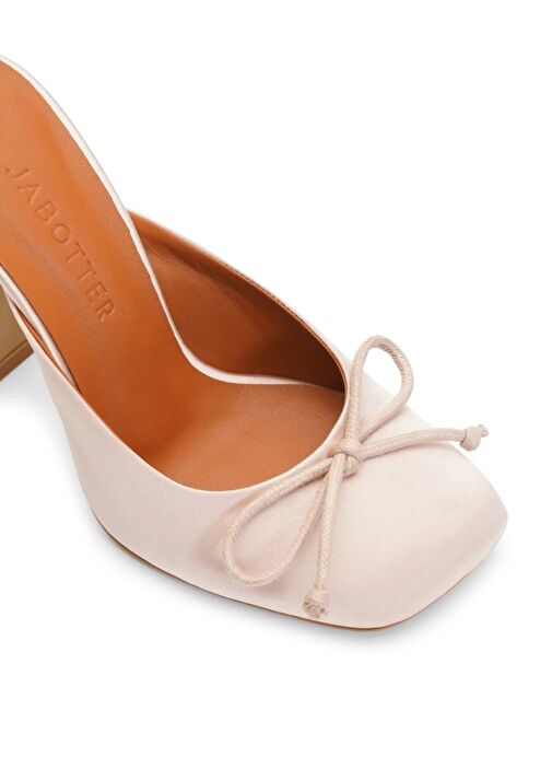 Jabotter Doha Saten 10 Cm Topuklu Terlik - Görsel 4