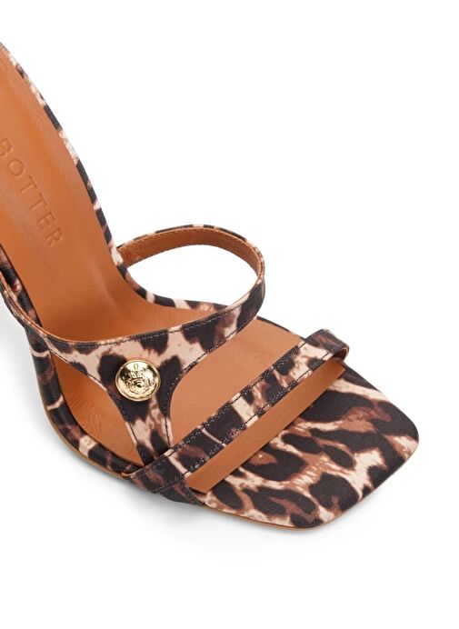 Jabotter Carmela Saten 10 Cm Topuklu Terlik - Görsel 4