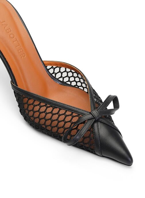 Jabotter Ravello Saten & Tül 8 Cm Topuklu Terlik - Görsel 3