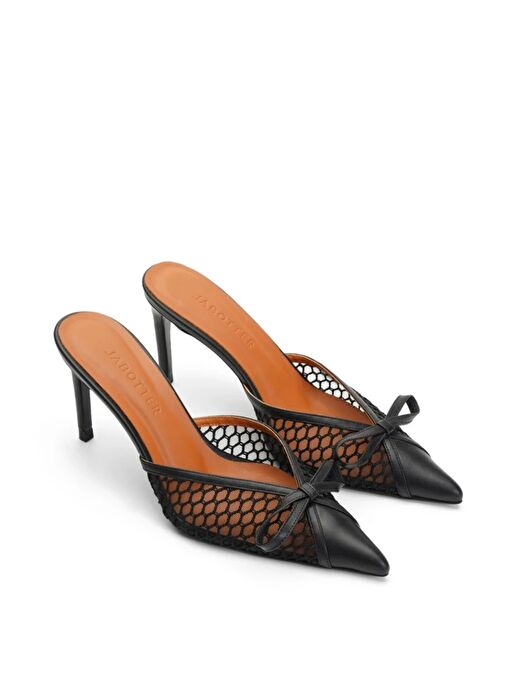 Jabotter Ravello Saten & Tül 8 Cm Topuklu Terlik - Görsel 5
