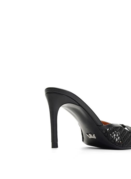 Jabotter Ravello Saten & Tül 8 Cm Topuklu Terlik - Görsel 4