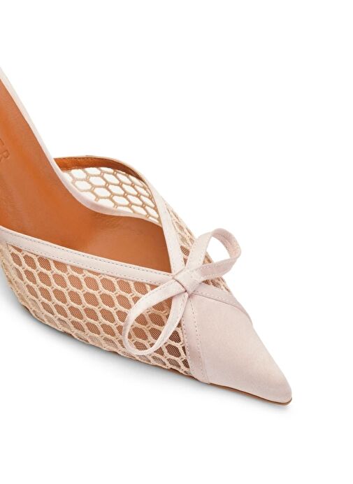 Jabotter Ravello Saten & Tül 8 Cm Topuklu Terlik - Görsel 4