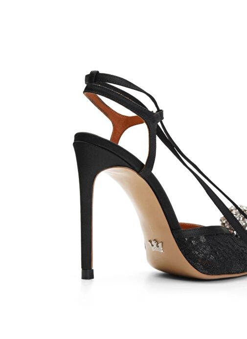 Jabotter Celestina Saten & Dantel 10 Cm Stiletto - Görsel 3