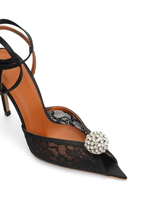 Jabotter Celestina Saten & Dantel 10 Cm Stiletto - Görsel 2