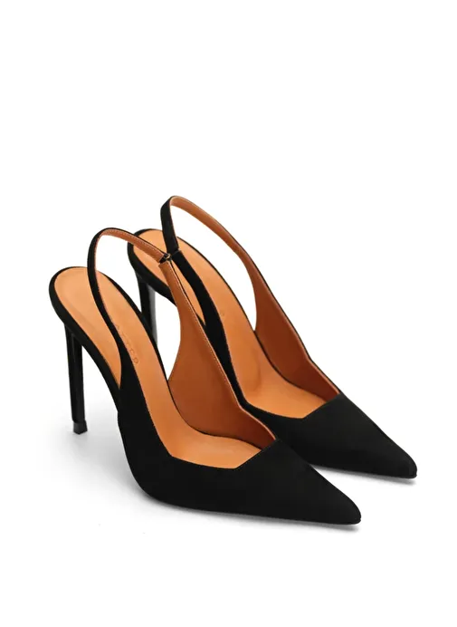 Jabotter Vienna Süet 10 Cm Stiletto - Görsel 3