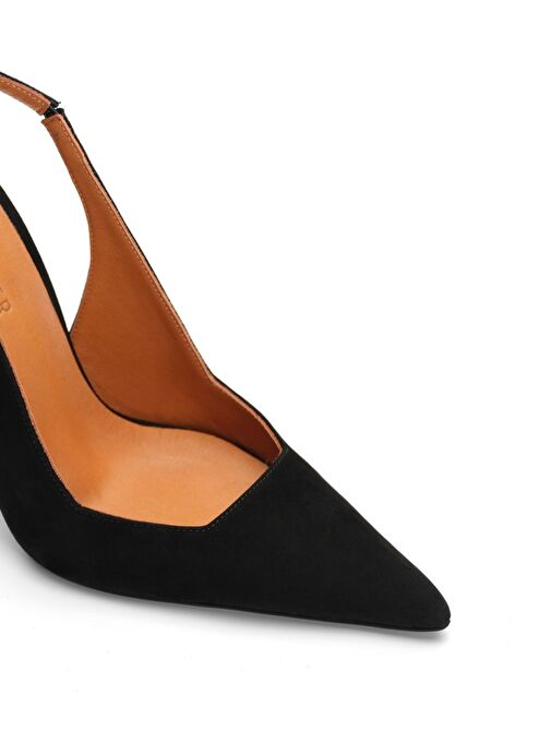 Jabotter Vienna Süet 10 Cm Stiletto - Görsel 4