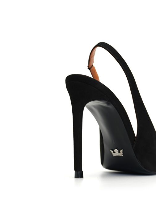 Jabotter Vienna Süet 10 Cm Stiletto - Görsel 5