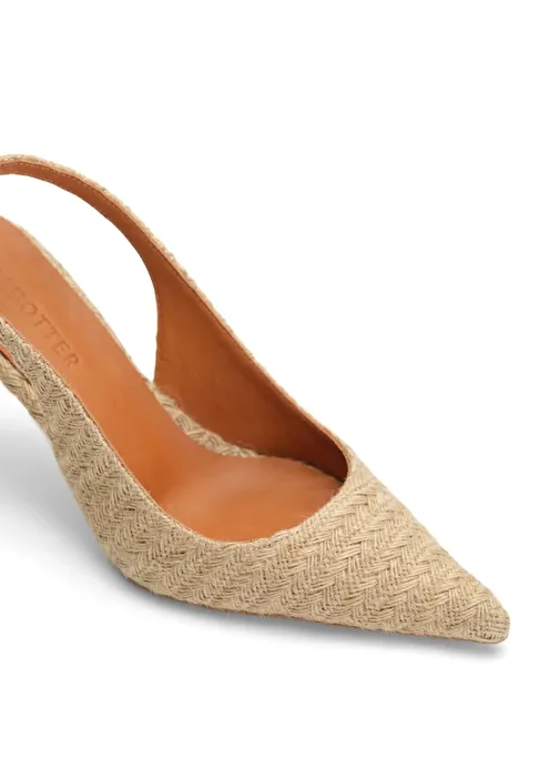 Jabotter Palermo Jüt Kumaş 8 Cm Stiletto - Görsel 4