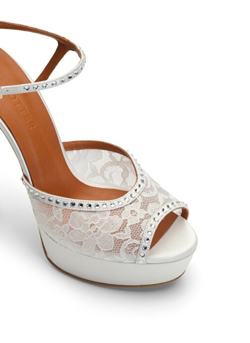 Jabotter Lavinia Saten & Dantel Platform Topuklu Ayakkabı - Görsel 4