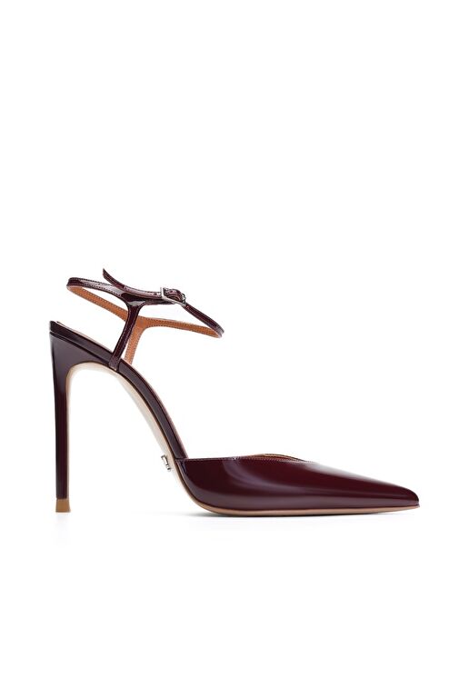 Jabotter Bordo Kadın Rugan Stiletto JAB8867 - Görsel 2