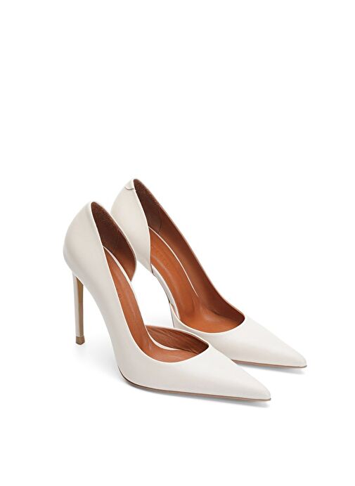 Jabotter Bej Kadın Deri Stiletto JAB8880 - Görsel 3