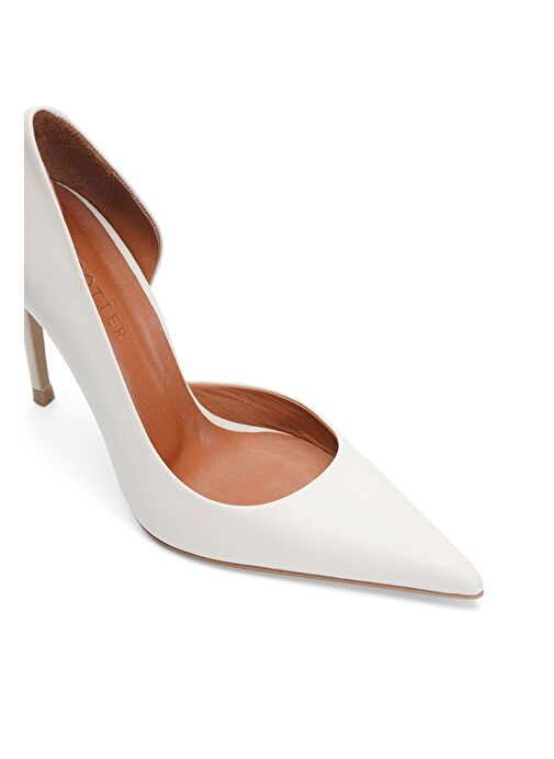 Jabotter Bej Kadın Deri Stiletto JAB8880 - Görsel 4