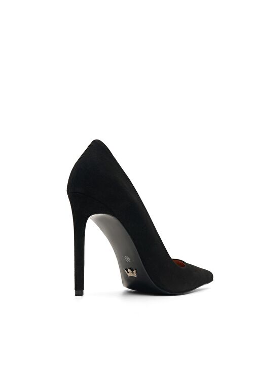 Jabotter Siyah Kadın Süet Stiletto JAB8881 - Görsel 5