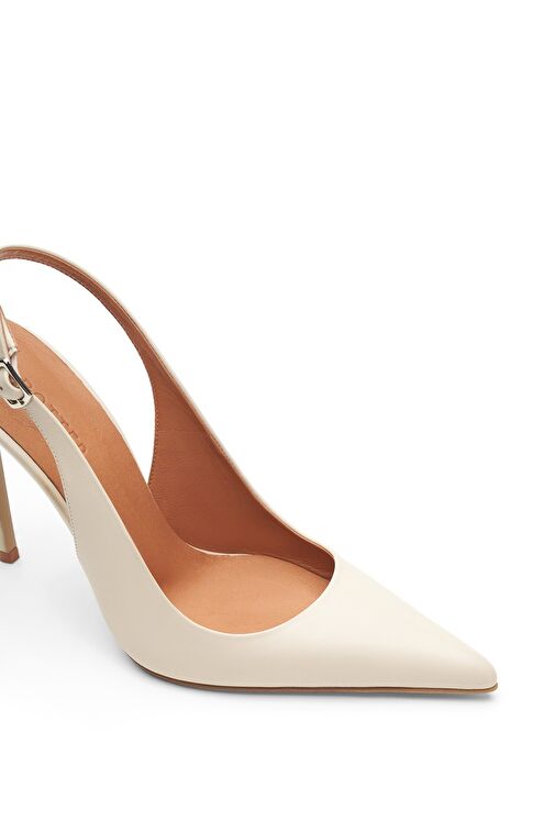 Jabotter Bej Kadın Deri Stiletto JAB8887 / 3133 - Görsel 4