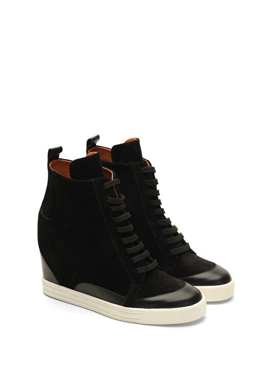 Jabotter Joan Süet & Deri Gizli Topuklu Bot - Görsel 3