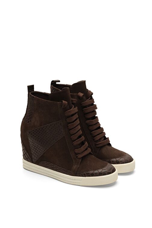 Jabotter Joan Süet & Deri Gizli Topuklu Bot - Görsel 3