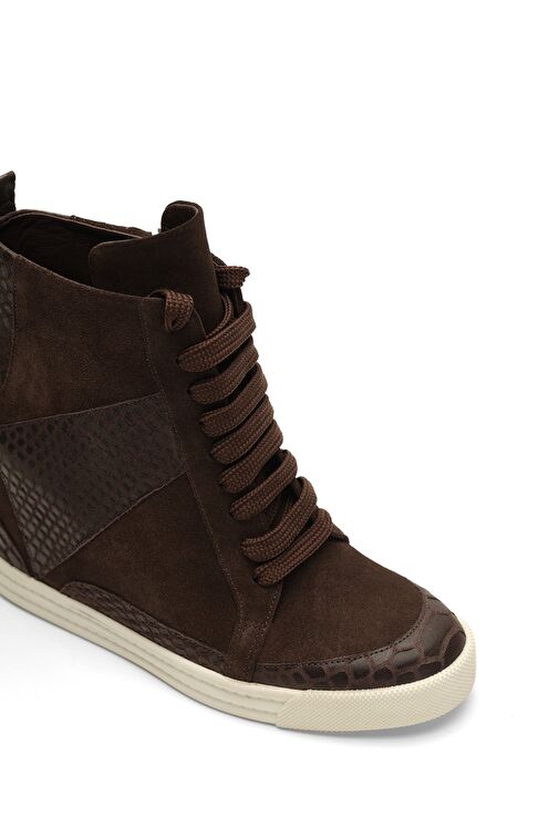 Jabotter Joan Süet & Deri Gizli Topuklu Bot - Görsel 4