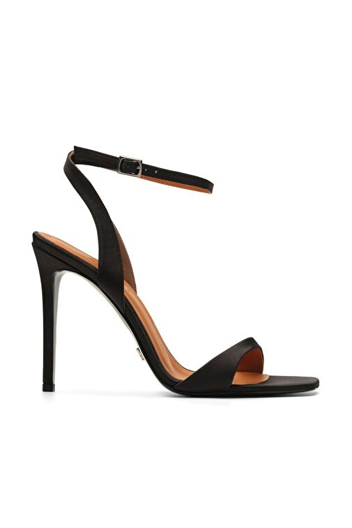 Jabotter Siyah Kadın Saten Topuklu Ayakkabı JAB8897 / 2126 - Görsel 2