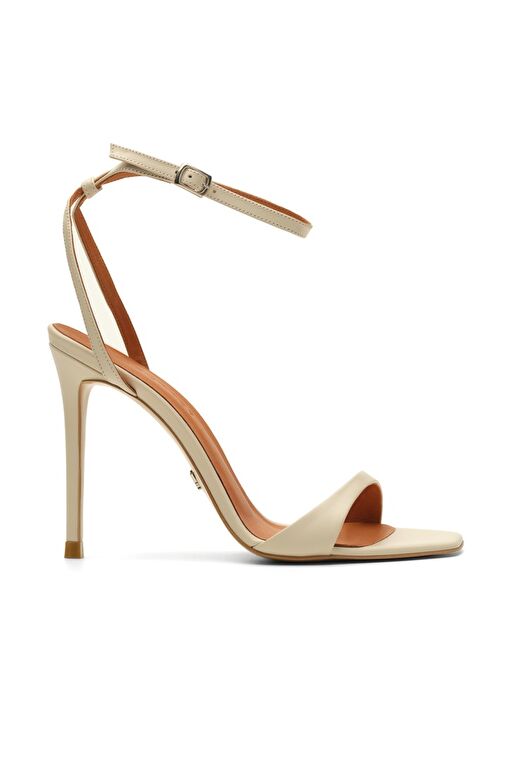 Jabotter Bej Kadın Deri Topuklu Ayakkabı JAB8899 / 2126 - Görsel 2