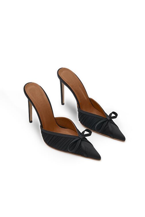 Jabotter Siyah Kadın Saten Topuklu Terlik JAB9900 / 2127K - Görsel 5