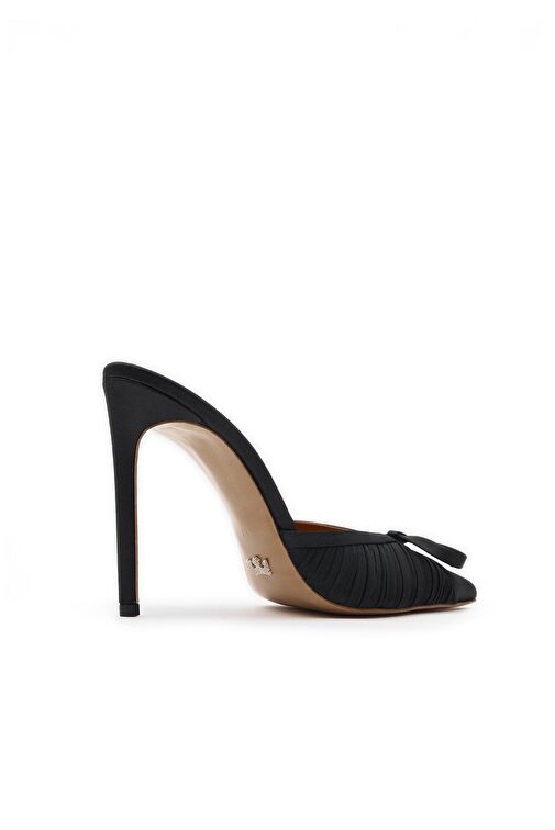 Jabotter Siyah Kadın Saten Topuklu Terlik JAB9900 / 2127K - Görsel 3