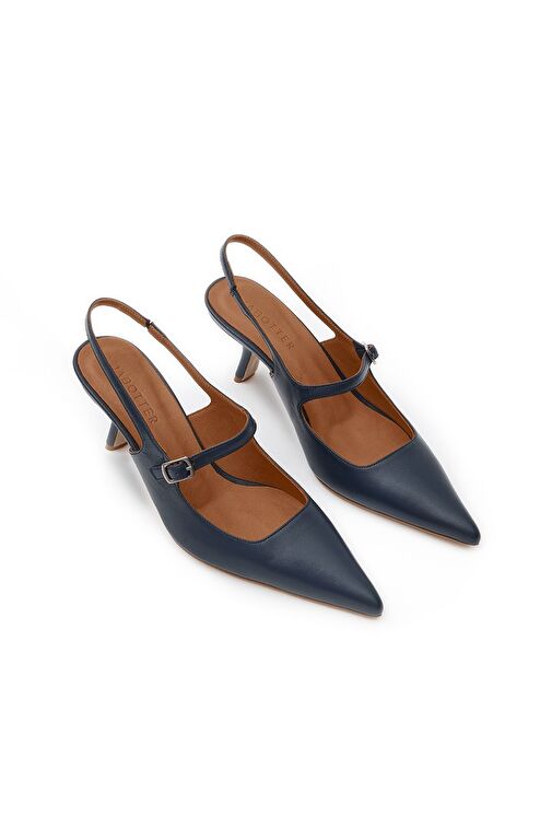 Jabotter Louvre Deri Stiletto - Görsel 3