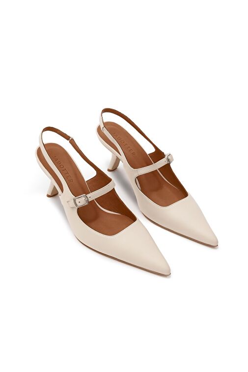 Jabotter Louvre Deri Stiletto - Görsel 3