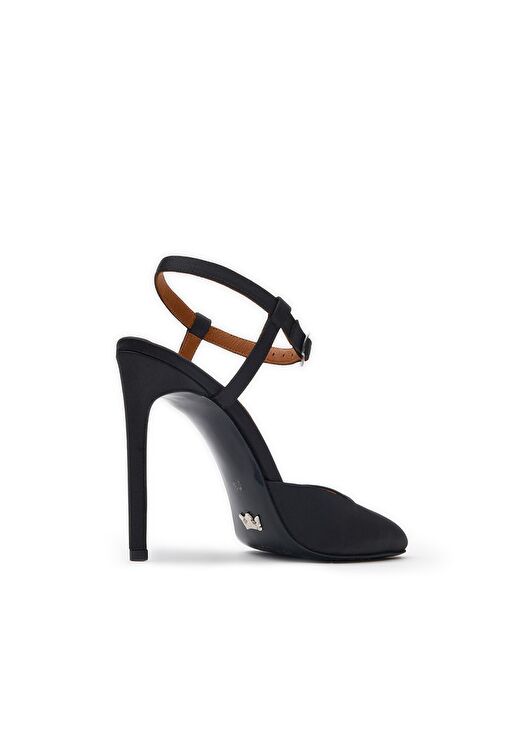 Jabotter Siyah Kadın Saten Topuklu Ayakkabı JAB9902 / 2097K - Görsel 6