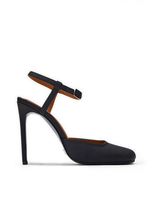 Jabotter Siyah Kadın Saten Topuklu Ayakkabı JAB9902 / 2097K - Görsel 2