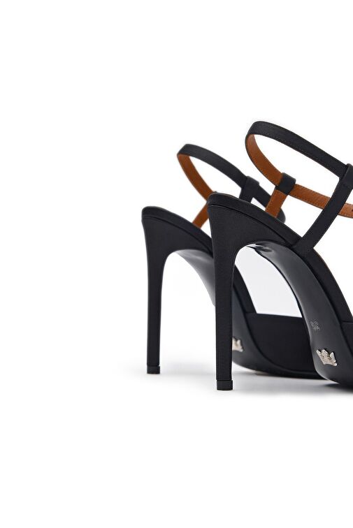 Jabotter Siyah Kadın Saten Topuklu Ayakkabı JAB9902 / 2097K - Görsel 7