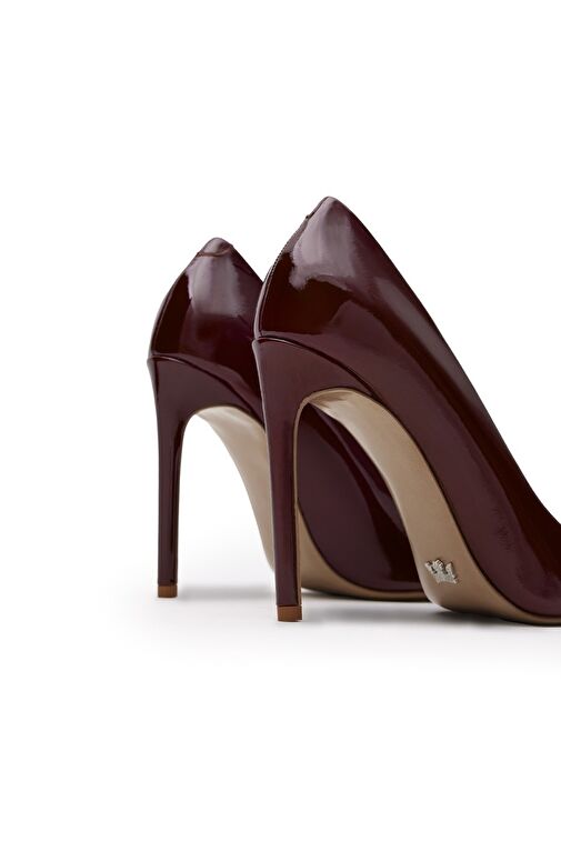 Jabotter Bordo Kadın Rugan Stiletto JAB9999 / 2132K - Görsel 4