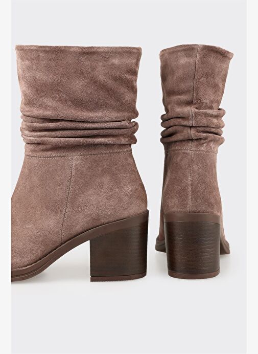 Kahve Deri Kadın Günlük Bot - Görsel 5