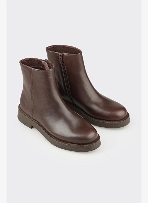 Elle Elle Belirsiz Kahve Deri Kadın Günlük Bot Boyner'de! Belirsiz - 3. görsel