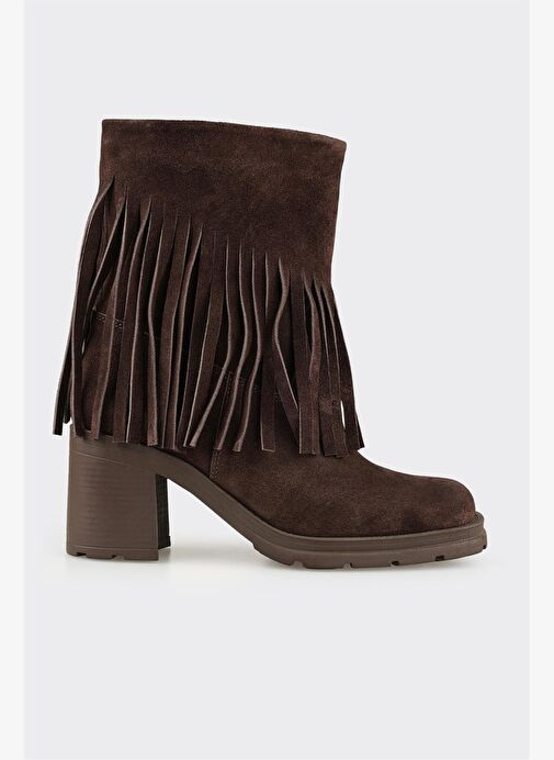 Kahve Deri Kadın Günlük Bot - Görsel 2