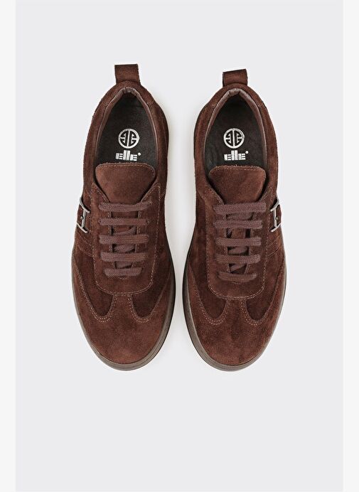 Kahve Deri Kadın Spor Ayakkabı - Görsel 5