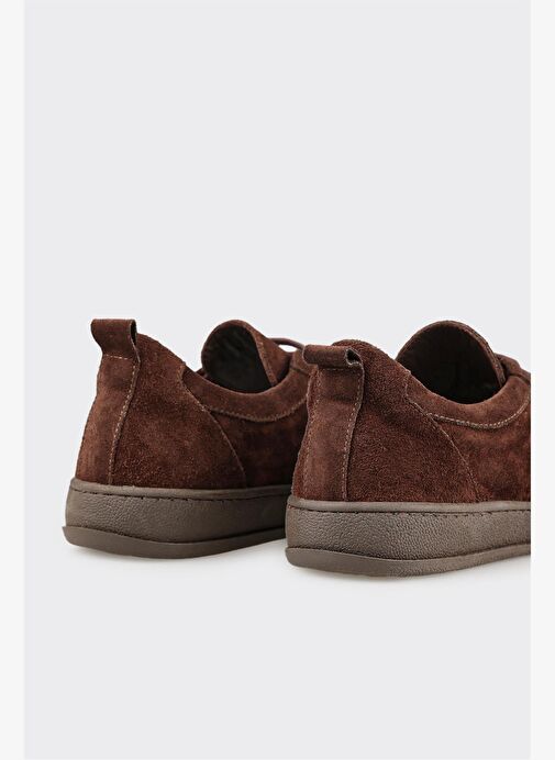 Kahve Deri Kadın Spor Ayakkabı - Görsel 6