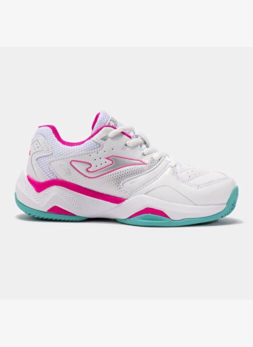 Joma JMATW2532C Master 1000 Çocuk Tenis/Pedal Ayakkabı Beyaz Pembe - Görsel 2