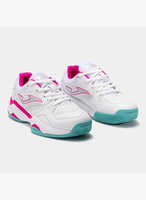 Joma JMATW2532C Master 1000 Çocuk Tenis/Pedal Ayakkabı Beyaz Pembe - Görsel 3