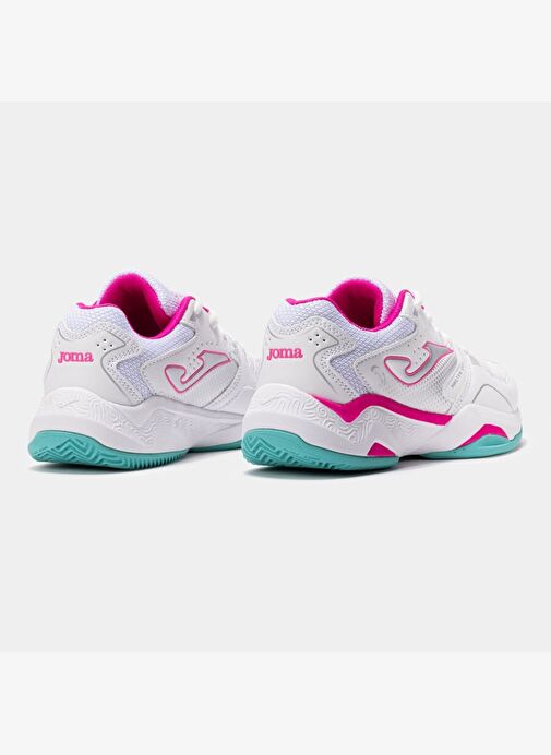 Joma JMATW2532C Master 1000 Çocuk Tenis/Pedal Ayakkabı Beyaz Pembe - Görsel 4