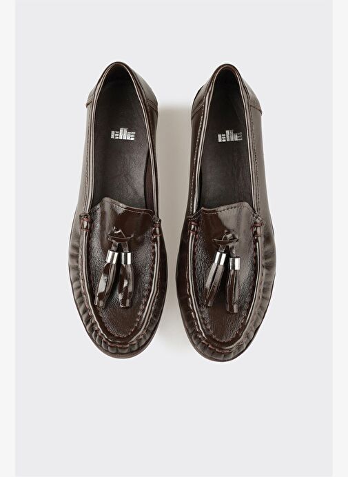 Kahve Deri Kadın Günlük Ayakkabı - Görsel 5