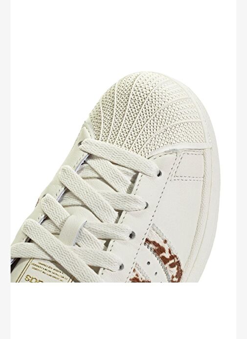 adidas Kadın Beyaz Sneaker SUPERSTAR II W JQ6473 - Görsel 9